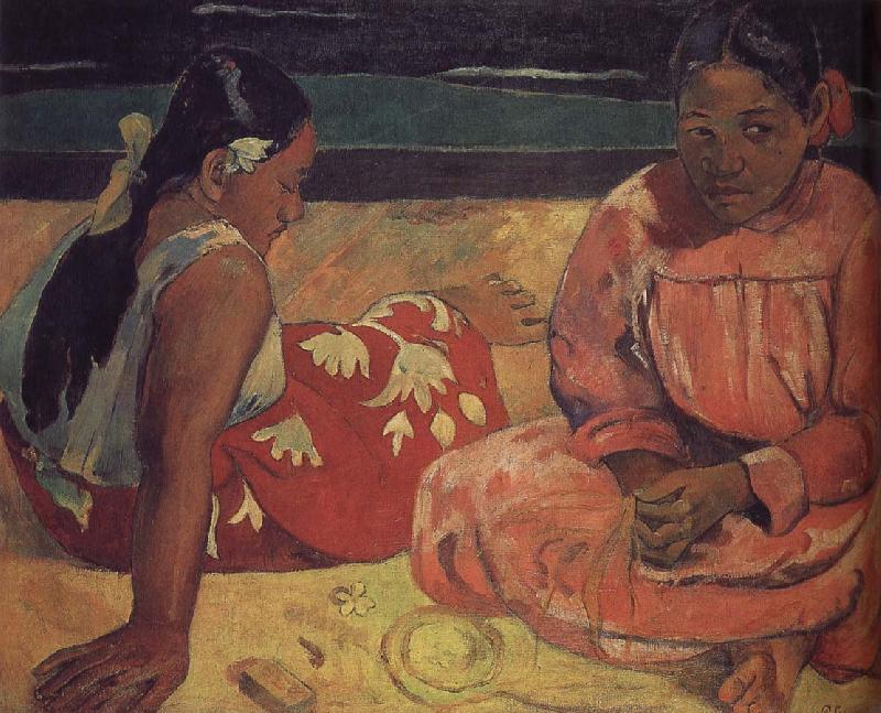 Paul Gauguin The two women on the beach Germany oil painting art